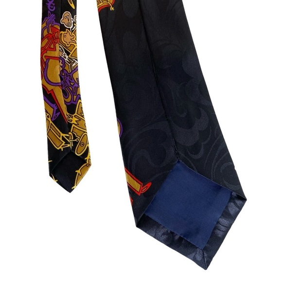 Vintage Enigma Swanky Jazz Band‎ Musical Instruments Players Necktie Men's Tie - Picture 6 of 9